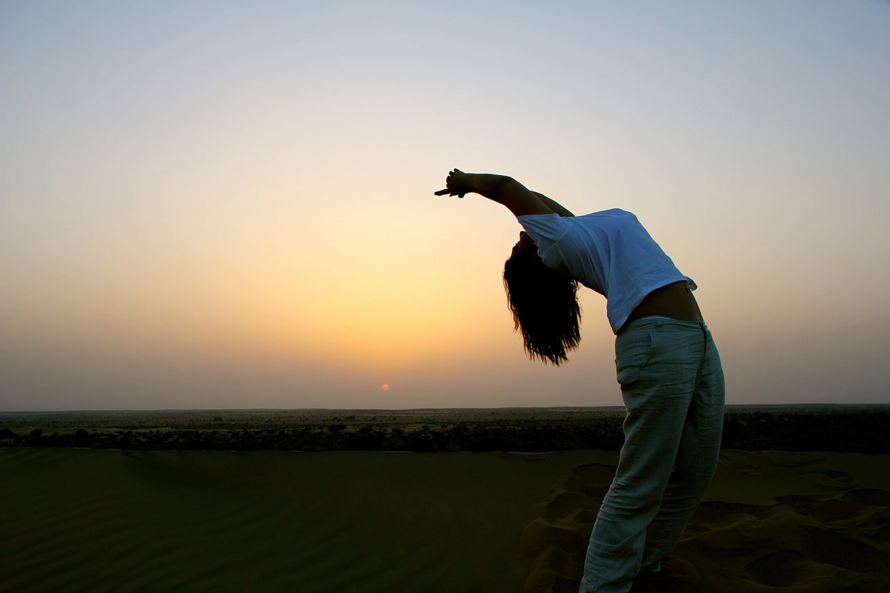 sunset girl 